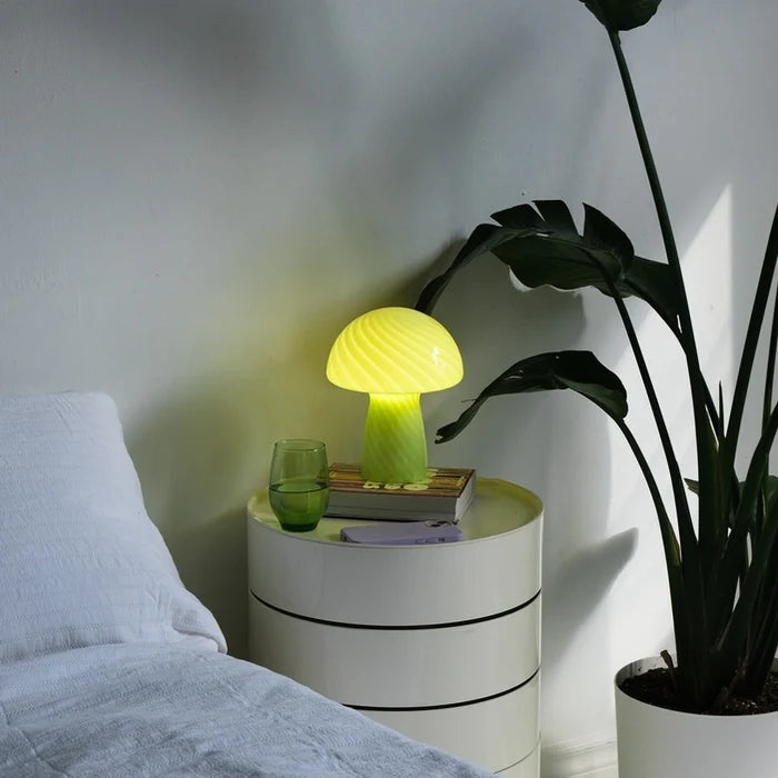 Glass Mushroom Lamp