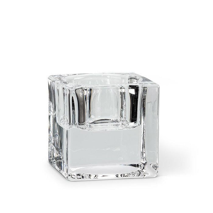 Glass Square Tea Light Holder