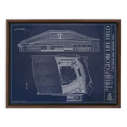 Framed Canvas - Small - Walnut