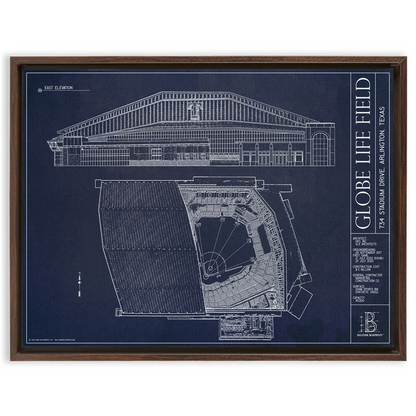 Framed Canvas - Large - Walnut