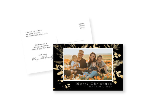 Gold Leaves Postcard
