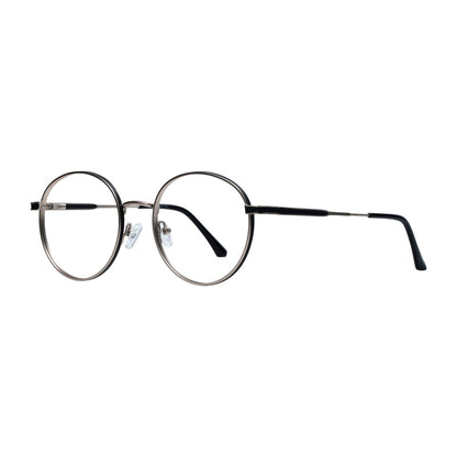 Golden & Black Round Full Rim