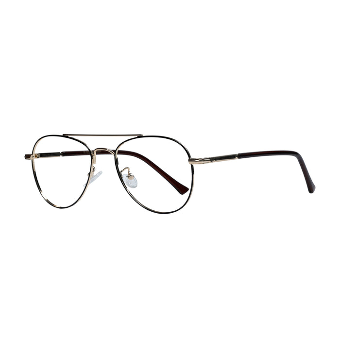 Golden & Brown Aviator Full Rim