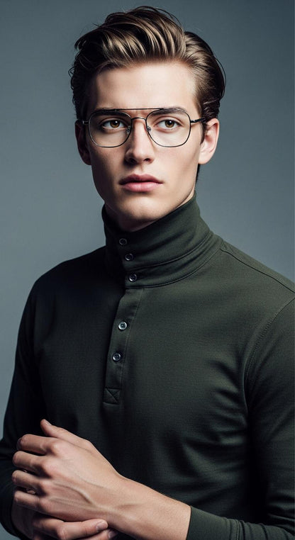 Golden & Brown Aviator Full Rim