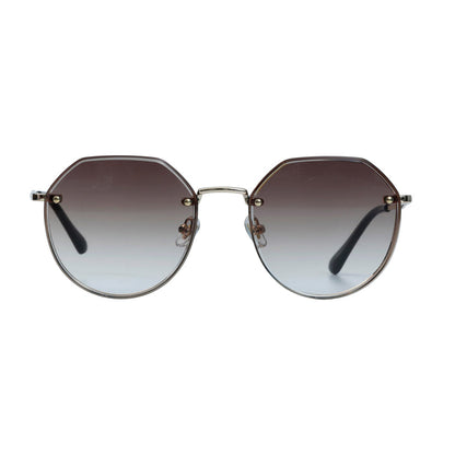 Golden & Brown Round Full Rim