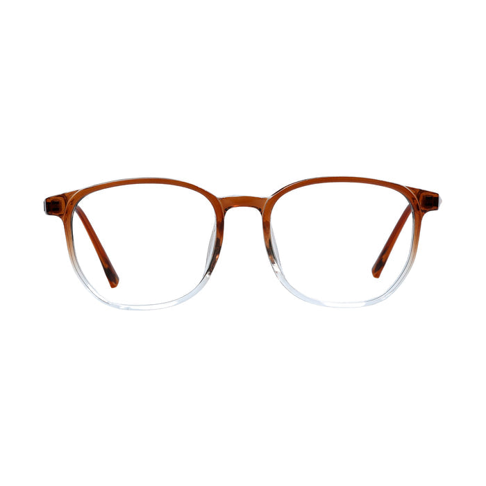 Golden Brown Round Full Rim
