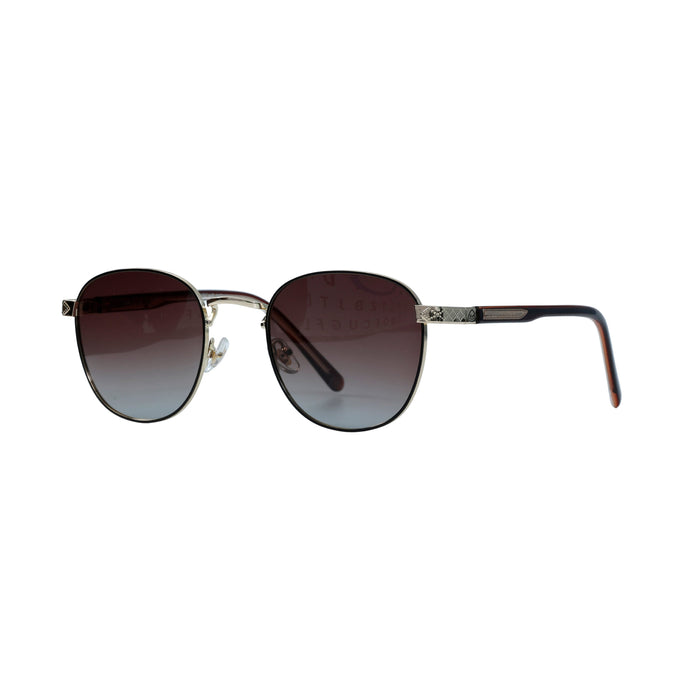 Golden Brown Round Full Rim