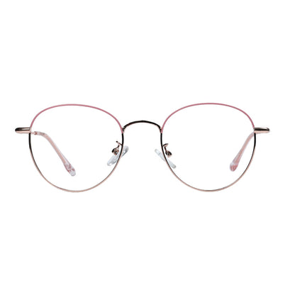 Golden Pink Round Full Rim