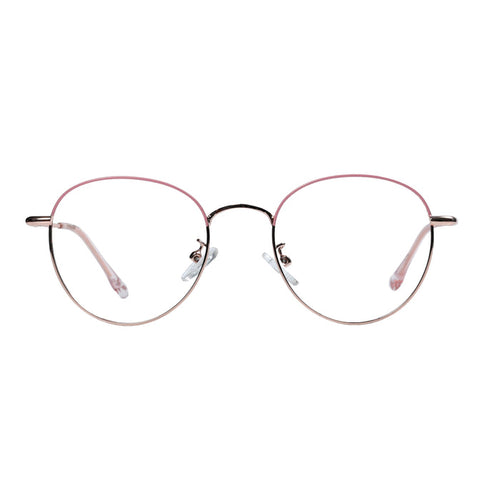 Golden Pink Round Full Rim
