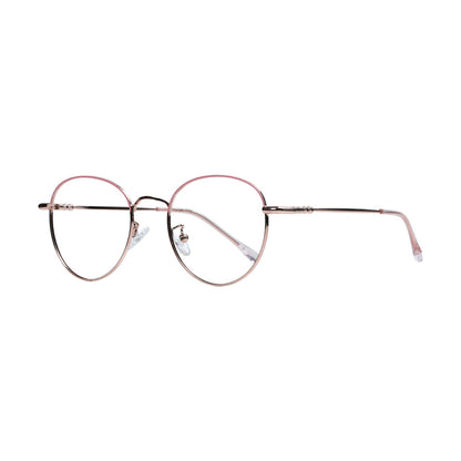 Golden Pink Round Full Rim