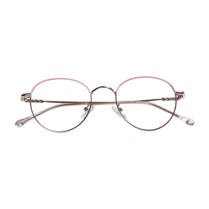 Golden Pink Round Full Rim