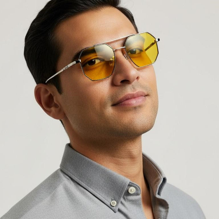 Golden Yellow Aviator Full Rim