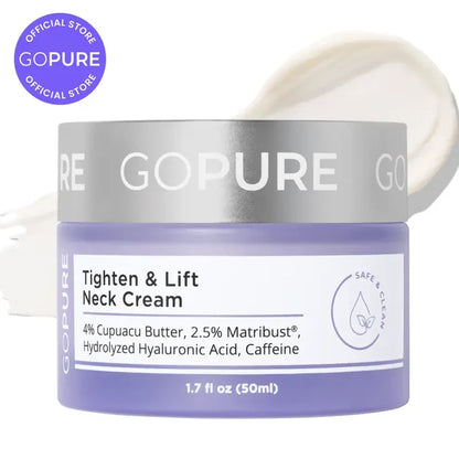 GOPURE Neck Cream Tighten & Lift Firming Cream for Crepey Skin