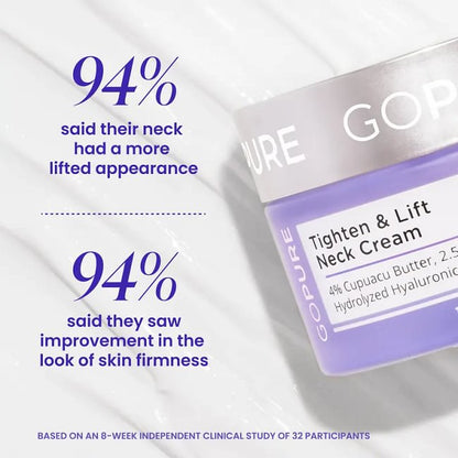 GOPURE Neck Cream Tighten & Lift Firming Cream for Crepey Skin