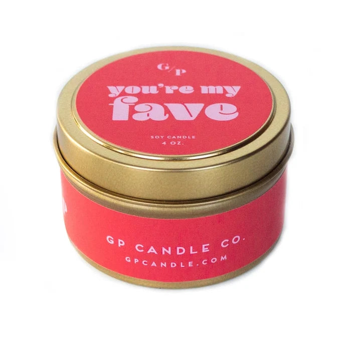 GP Candle Co You're My Fave Scented Candle - 4 Oucnes