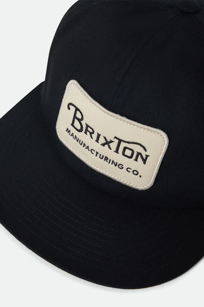 Men's Grade Snapback in the color Black/Off White - Additional Laydown image