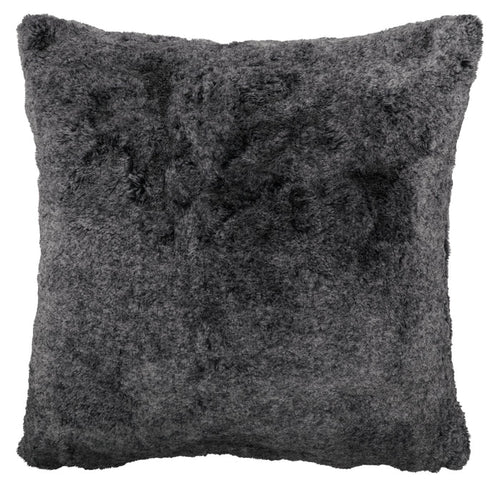 Grey Bunny Faux Fur Euro Sham - 26"x26"