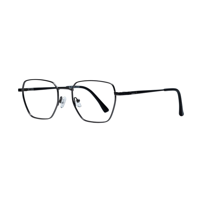 Gunmetal & Black Geometric Full Rim