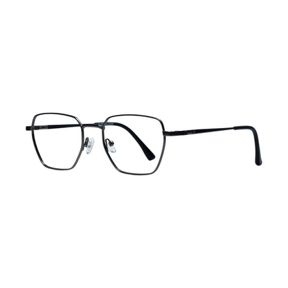 Gunmetal & Black Geometric Full Rim