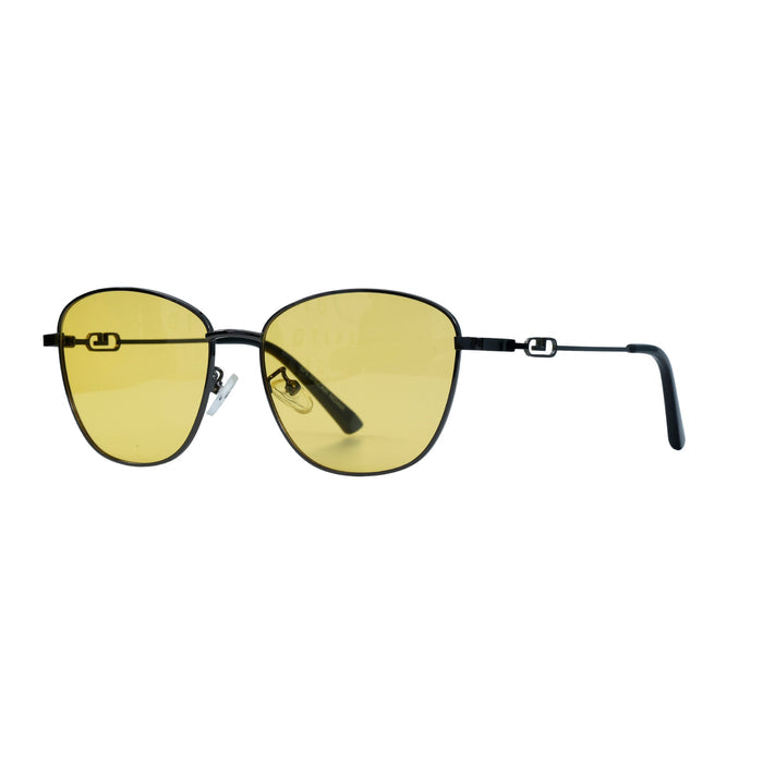 Gunmetal Yellow Square Full Rim