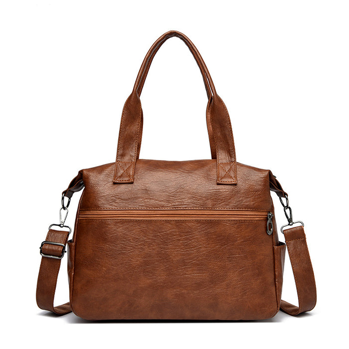 H2110 - Simple Retro Large Capacity Women's Shoulder Bag