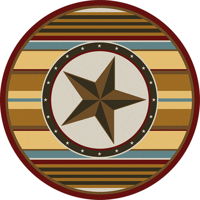 Image of an area rug, Hacienda Star - Maize