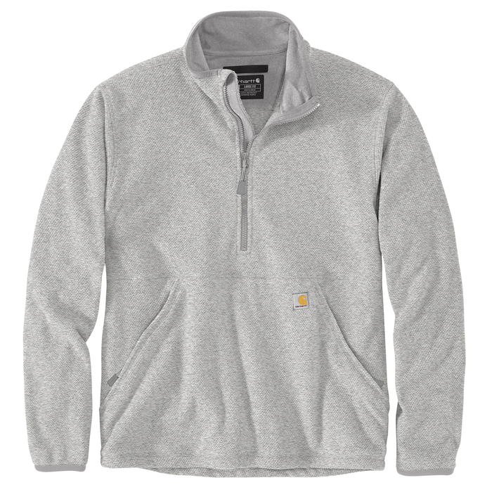 Half-Zip Relaxed Fit Fleece Pullover - HGY-Heather Grey | Carhartt 106417