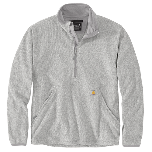 Half-Zip Relaxed Fit Fleece Pullover - HGY-Heather Grey | Carhartt 106417
