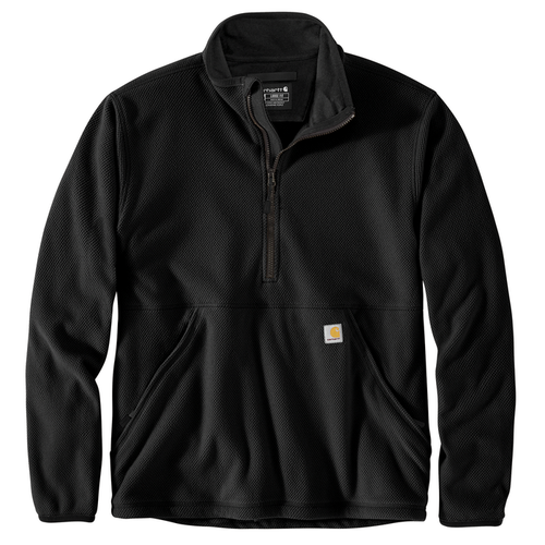 Half-Zip Relaxed Fit Fleece Pullover - N04-Black | Carhartt 106417