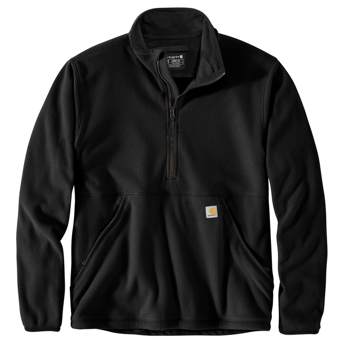 Half-Zip Relaxed Fit Fleece Pullover - N04-Black | Carhartt 106417