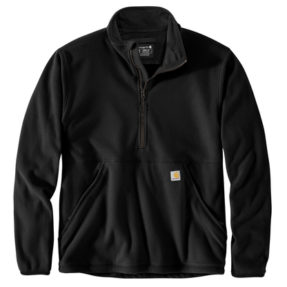 Half-Zip Relaxed Fit Fleece Pullover - N04-Black | Carhartt 106417