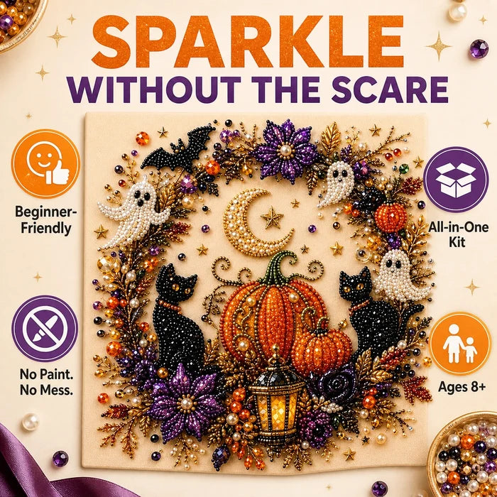 👻 Halloween Ghost Pearl Art DIY Kit