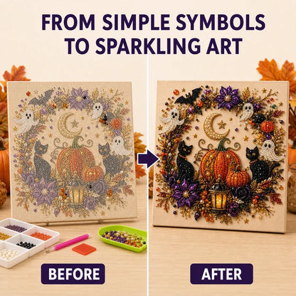 👻 Halloween Ghost Pearl Art DIY Kit