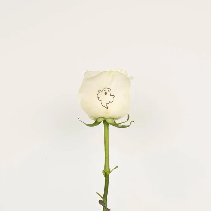 Halloween Ghosts Personalized Roses Stem - Image