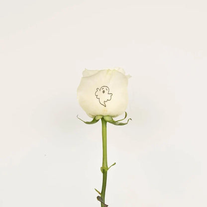 Halloween Ghosts Personalized Roses Stem - Image