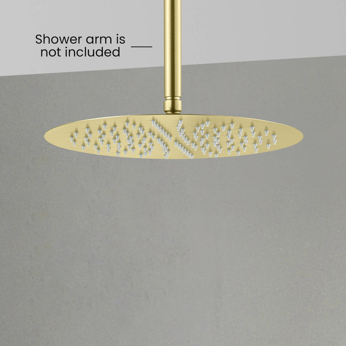 Halo 12" Metal Rain Shower Head 2mm Ultra Thin Profile  - RS102
