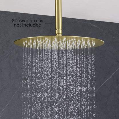 Halo 12" Metal Rain Shower Head 2mm Ultra Thin Profile  - RS102