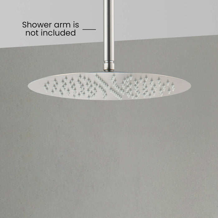 Halo 12" Metal Rain Shower Head 2mm Ultra Thin Profile  - RS102