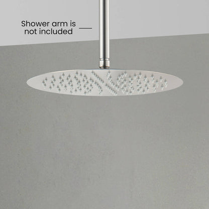 Halo 12" Metal Rain Shower Head 2mm Ultra Thin Profile  - RS102