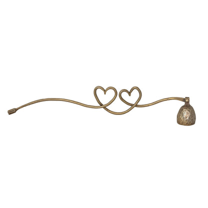 Hand-Forged Iron Candle Snuffer with Heart Shaped Handle