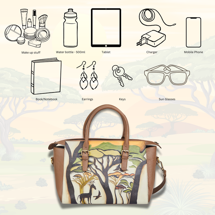 Women’s wild art satchel bag for daily use-feature image