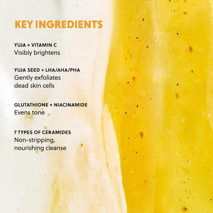 Hanyul  Yuja Brightening 2-in-1 Mask to Foam Cleanser with Vitamin C + Niacinamide 120ml NIB