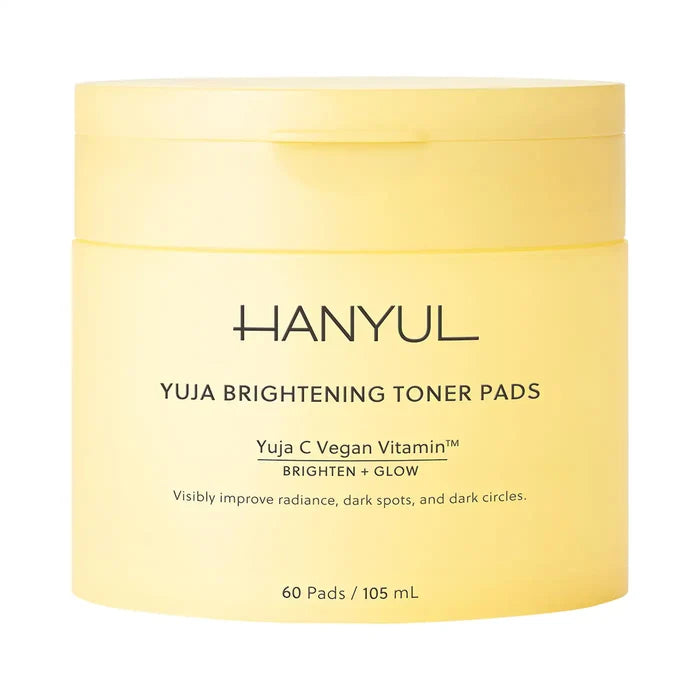 Hanyul  Yuja Brightening Toner Pads with Vitamin C and Niacinamide 60 Pads NIB