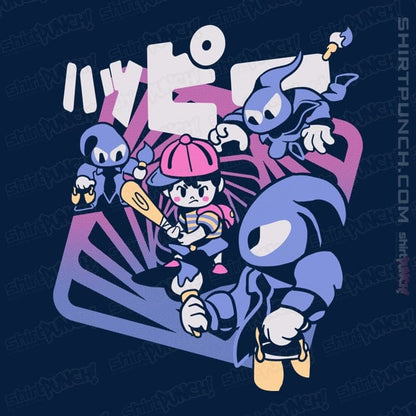 Secret_Shirts Magnets / 3"x3" / Navy Happy Attack