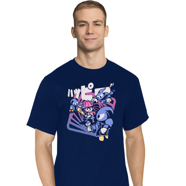 Secret_Shirts T-Shirts, Tall / Large / Navy Happy Attack