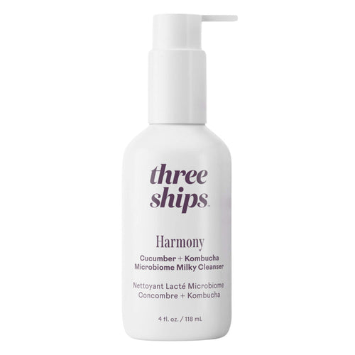 Bottle of Three Ships Harmony Cucumber + Kombucha Microbiome Balancing Cleanser 118ml