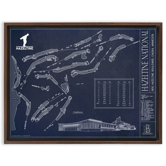 Framed Canvas - Large - Walnut