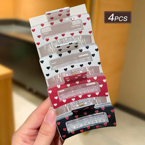 Heart Print Clips
