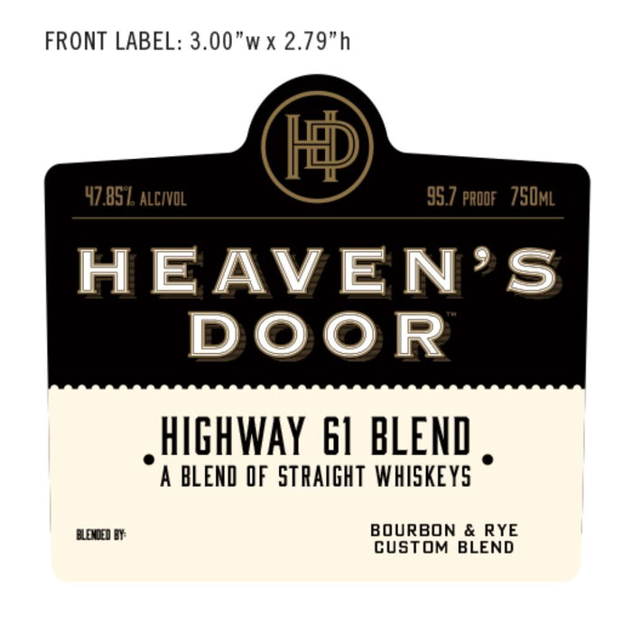 Heaven's Door Highway 61 Blend American Whiskey Heaven's Door Whiskey
