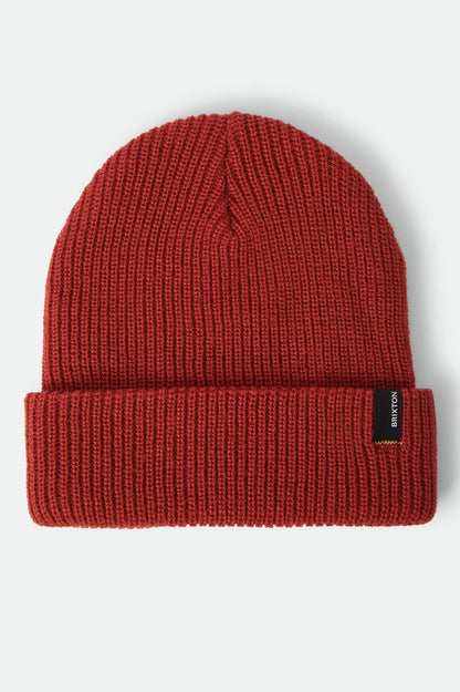Unisex Heist Beanie in the color Red Earth - Front Product View